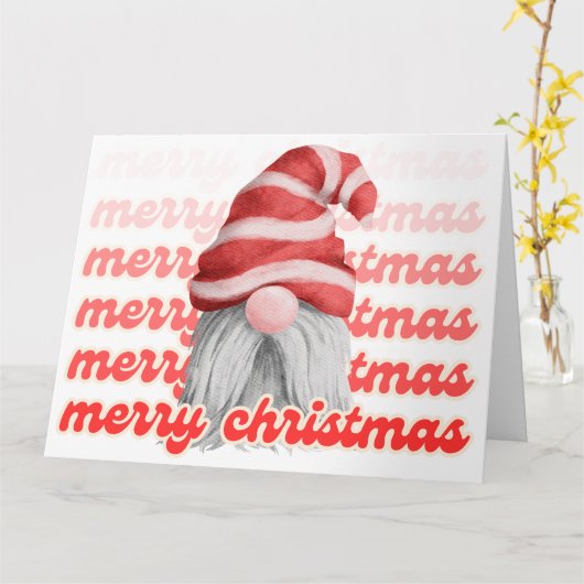 Kerstkaart met Kabouter Kaart (Gele Bloem)