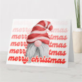 Kerstkaart met Kabouter Kaart (Voorkant)