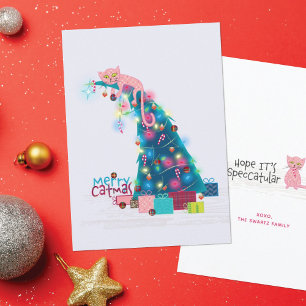 kerstkaart met kerstboomstructuur kaart