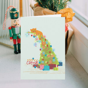 kerstkaart met kerstboomstructuur kaart