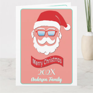 Kerstkaart met kerstkaart voor kerstman met kerstk kaart