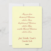 Kerstkaart met Kerstmuziek 'Vrede & Vreugde' (Achterkant)