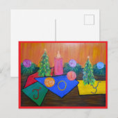 Kerstkaart met kerstvreugde feestdagenkaart (Voorkant / Achterkant)