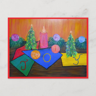 Kerstkaart met Kerstvreugde Feestdagenkaart