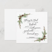 kerstkaart met KJV bijbelversie (Voorkant / Achterkant)