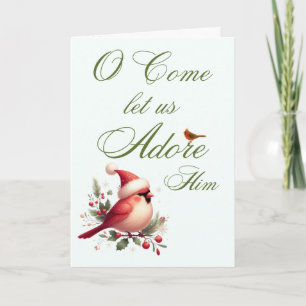 Kerstkaart met liedtekst van kersthymne kaart