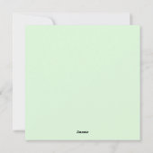 Kerstkaart met Malse Luiaard (Achterkant)