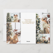 Kerstkaart met moderne fotocollage (Achterkant)