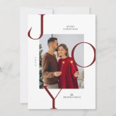 Kerstkaart met moderne typografie (Voorkant)