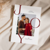 Kerstkaart met moderne typografie