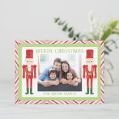 Kerstkaart met Notenkraker Kaart (Staand voorkant)