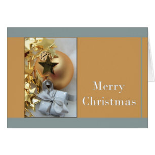KerstKaart met ornamenten