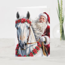 Kerstkaart met paard