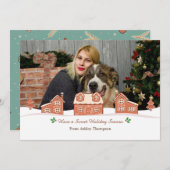 Kerstkaart met peperkoek thema (Voorkant / Achterkant)