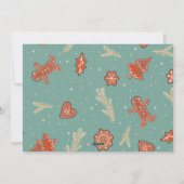 Kerstkaart met peperkoek thema (Achterkant)