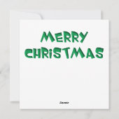 Kerstkaart met peperkoekhuis (Achterkant)