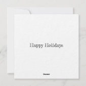 Kerstkaart met plat ontwerp (Achterkant)