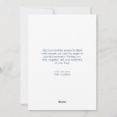 Kerstkaart met plat ontwerp (Achterkant)