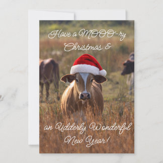 Kerstkaart met plat ontwerp