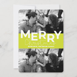 Kerstkaart met platte afbeelding