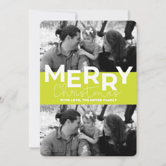 Kerstkaart met platte afbeelding