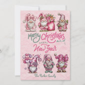 Kerstkaart met platte afbeelding (Voorkant)