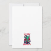 Kerstkaart met platte afbeelding (Achterkant)