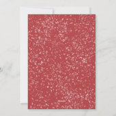 Kerstkaart met platte afbeelding en tekst 'Laat de (Achterkant)