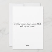 Kerstkaart met platte afdruk (Achterkant)