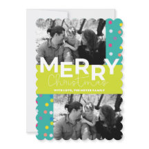 Kerstkaart met platte afdruk