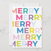 Kerstkaart met platte afdruk (Achterkant)