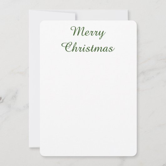 Kerstkaart met platte afdruk (Achterkant)