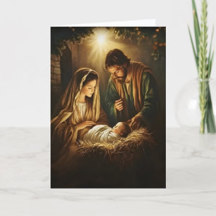 Kerstkaart met religieuze inhoud kaart