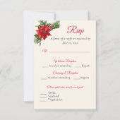 kerstkaart met RSVP-respons RSVP Kaartje (Voorkant)