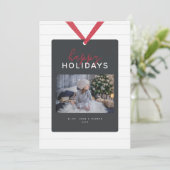 Kerstkaart met Shiplap (Staand voorkant)