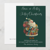 Kerstkaart met Sinterklaas (Voorkant / Achterkant)