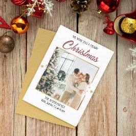 Kerstkaart met Sterren Kaart