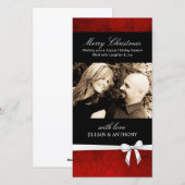 Kerstkaart met stijlvolle foto (Voorkant / Achterkant)