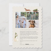 Kerstkaart met Teckel (Achterkant)