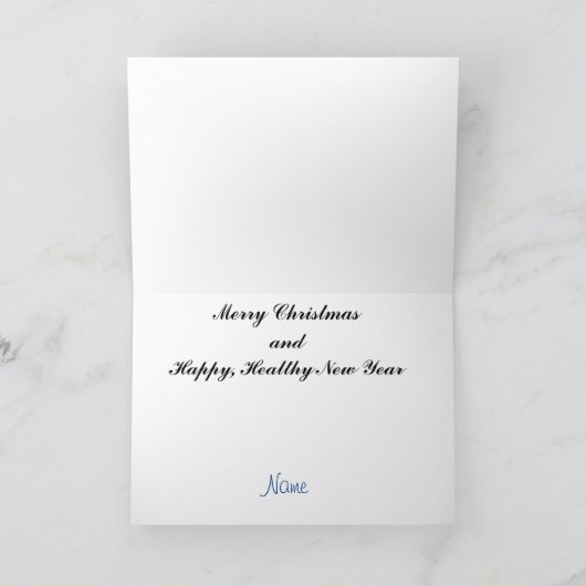 Kerstkaart met toiletpapier kerstboom kaart (Binnen)