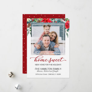 Kerstkaart met verhuisbericht foto