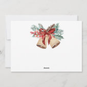 Kerstkaart met Vintage Bellen (Achterkant)