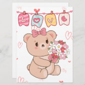 Kerstkaart met vlak ontwerp (Voorkant / Achterkant)