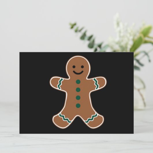 Kerstkaart met vlak ontwerp (Staand voorkant)