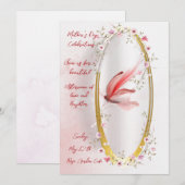 Kerstkaart met vlak ontwerp  (Voorkant / Achterkant)