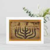 Kerstkaart met vlak ontwerp (Staand voorkant)