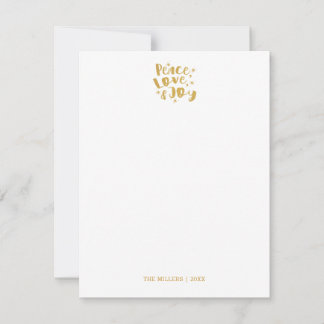 Kerstkaart met Vrede Liefde Vreugde
