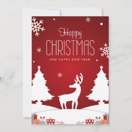 Kerstkaart met Vrolijk Kerstbericht