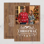 Kerstkaart met vrolijke foto (Voorkant / Achterkant)