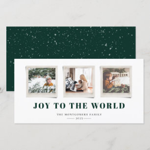 Kerstkaart met vrolijke sentimenten snapshot